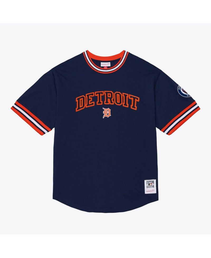 Men's Navy Detroit Tigers Wild Pitch Ringer T-Shirt