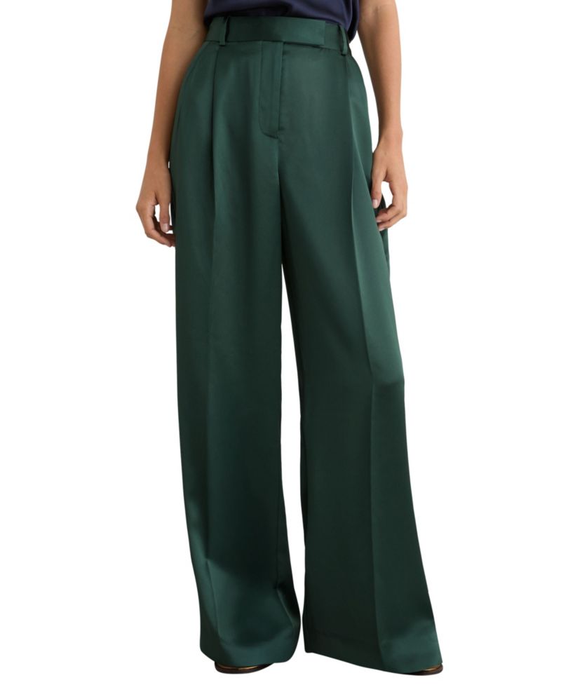 Women's Zadie Wide Leg Satin Pants
