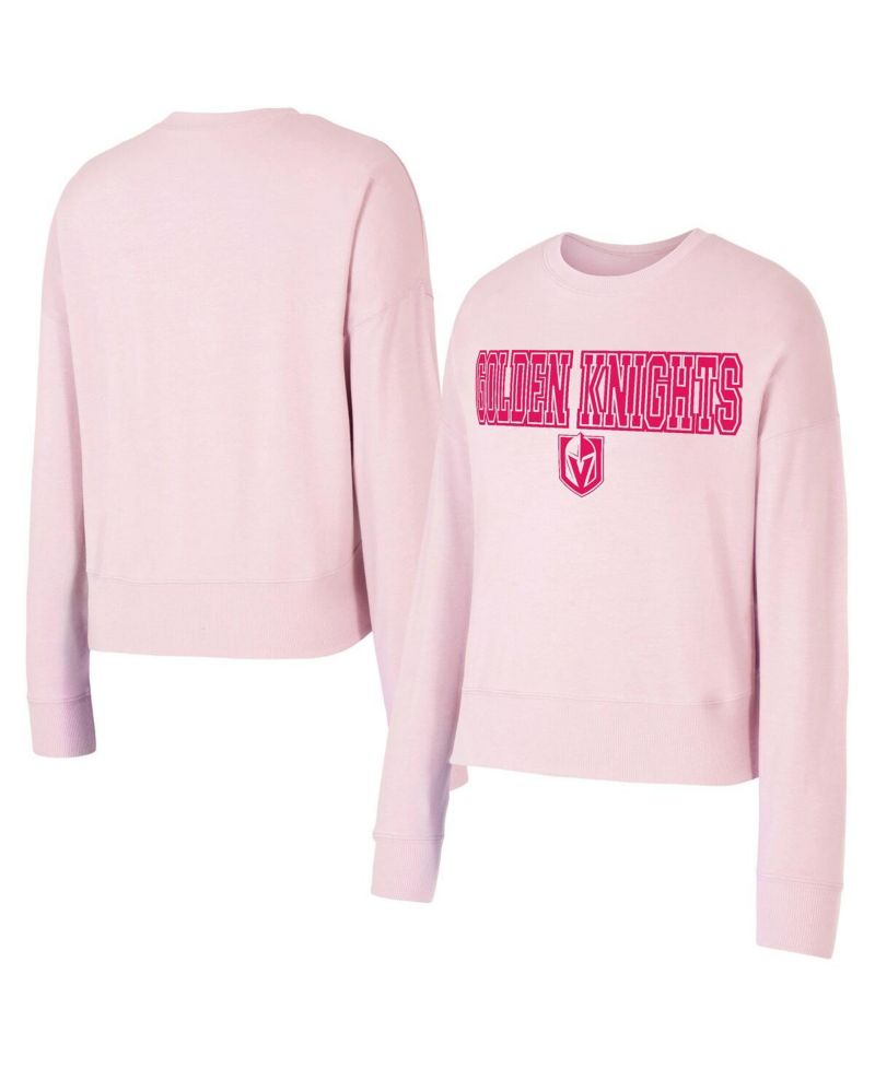 Women's Pink Vegas Golden Knights Tonal Pullover Sweatshirt
