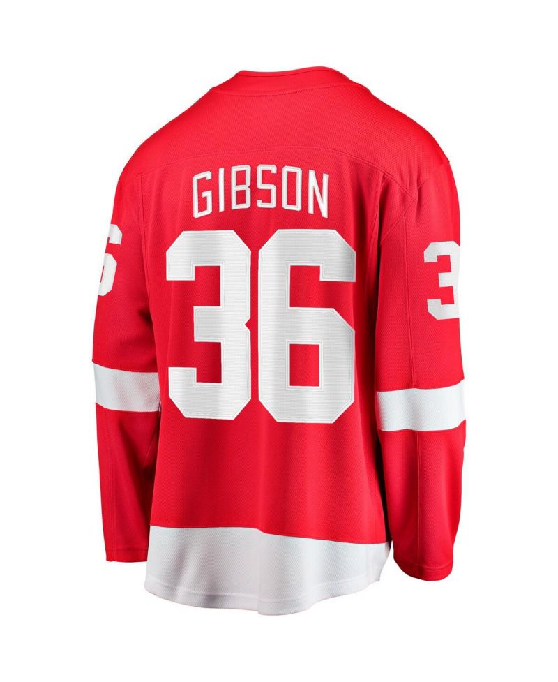 Men's John Gibson Red Detroit Red Wings Home Breakaway Jersey