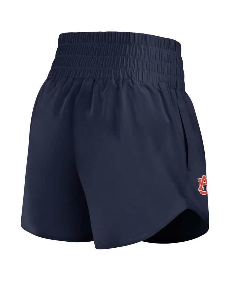 Women's Navy Auburn Tigers Performance One Dri-FIT High-Rise Shorts