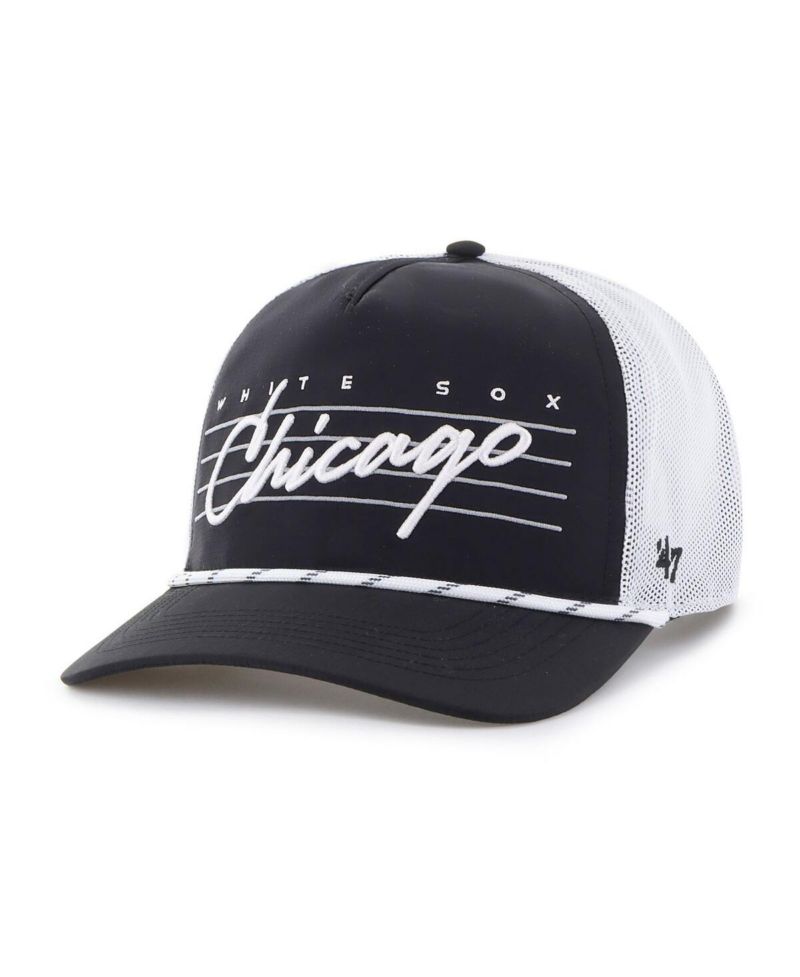 Men's Black Chicago White Sox Brrr Downburst Mesh Hitch Adjustable Hat