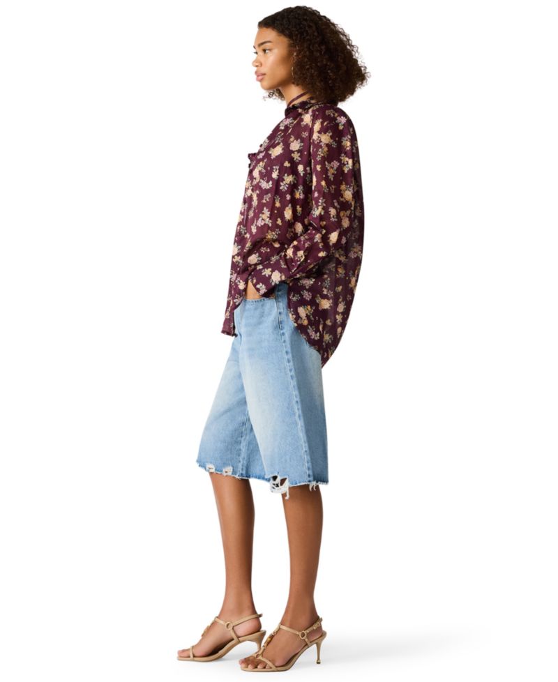 Women's Bennete Collared Printed Top