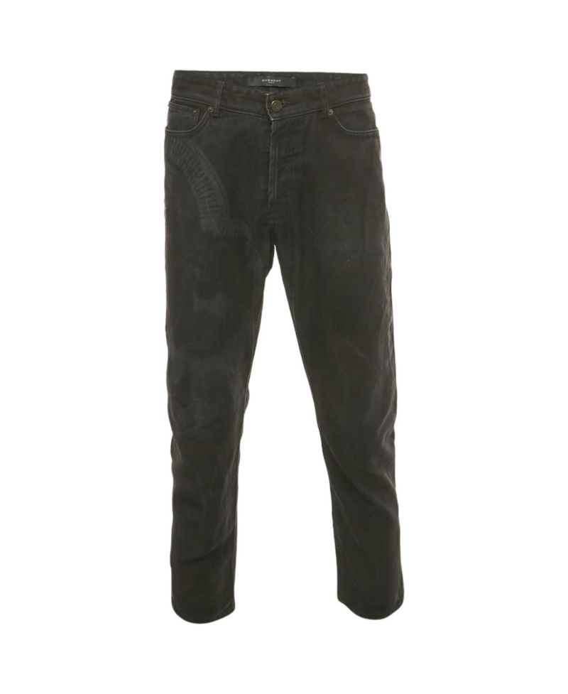 Men's Printed Denim Jeans