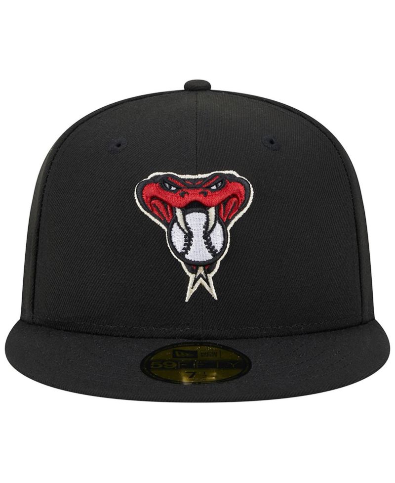 Men's Black Arizona Diamondbacks Alternate Logo 2001 World Series Team Color 59FIFTY Fitted Hat