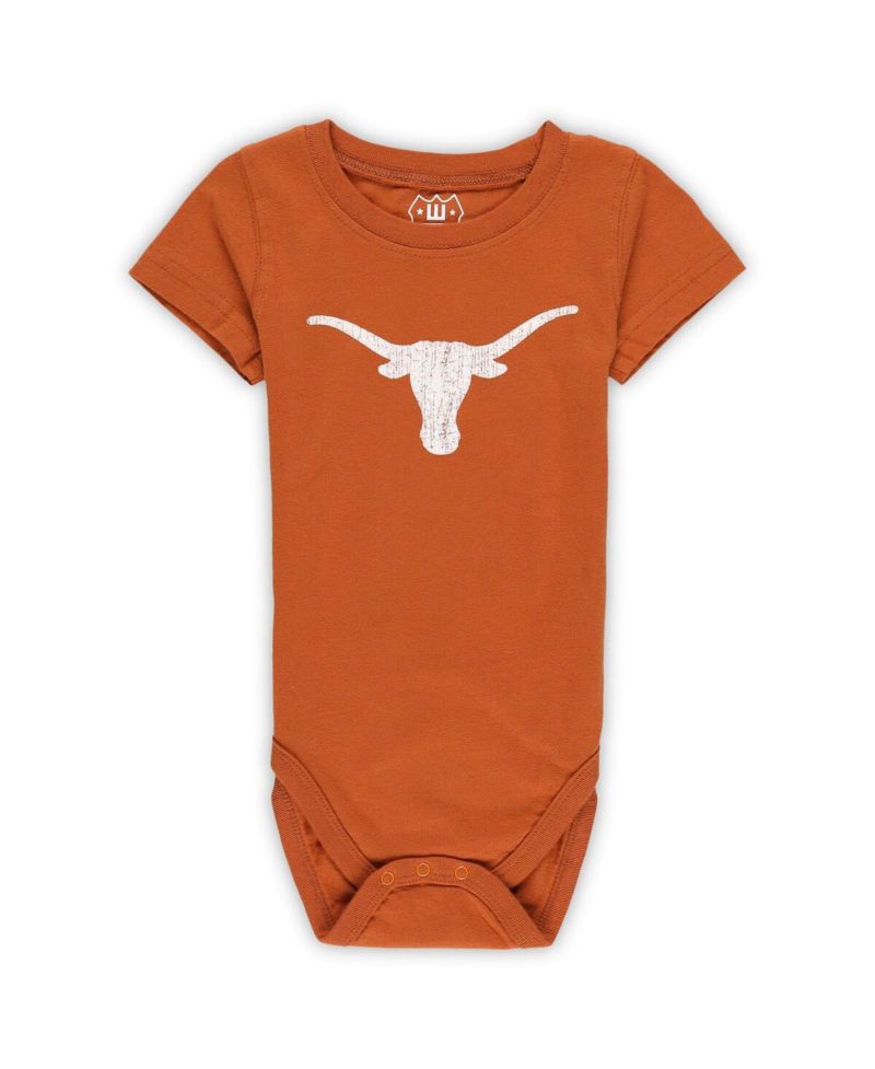Baby Boys and Girls Texas Longhorns 3-Pack Bodysuit Set