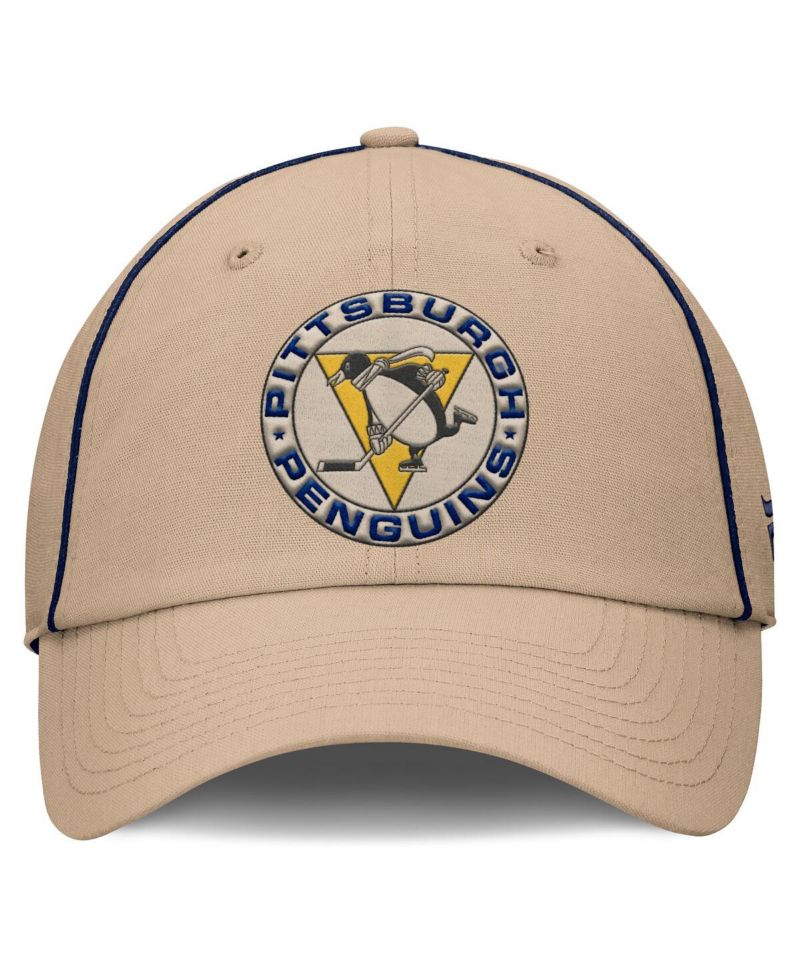 Men's Cream Pittsburgh Penguins Heritage Setoff Adjustable Hat