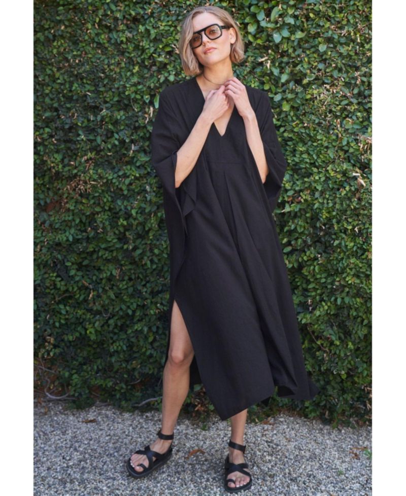 Women's Ocean+Main Cotton Midi Caftan