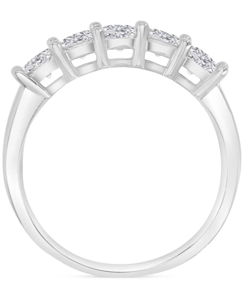 Cubic Zirconia Mixed Cut Quad Cluster Bridal Set in Sterling Silver