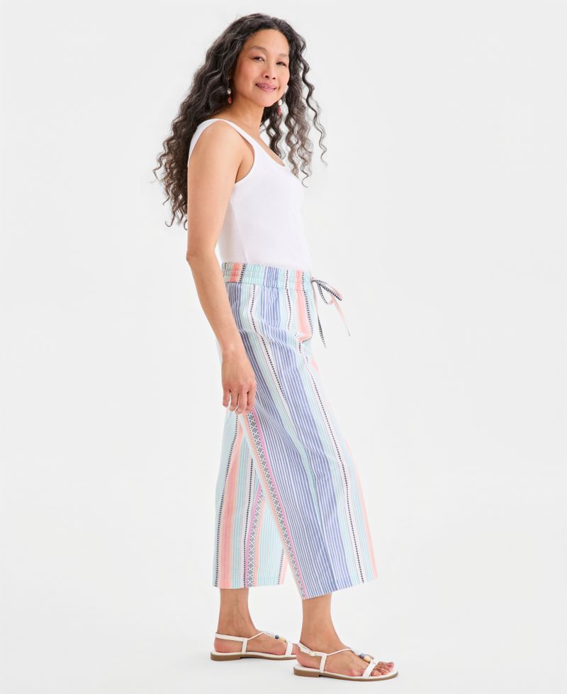 Women's Cotton Drawstring Pull-On Pants