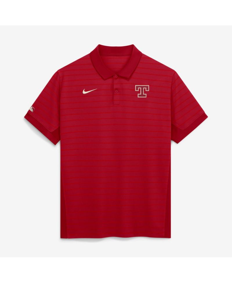 Men's Red Texas Rangers 2026 City Connect Authentic Collection Striped Victory Dri-FIT Polo Shirt