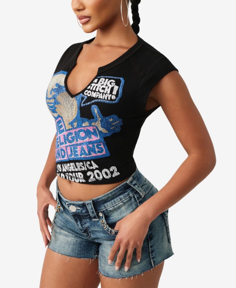 Women's Rib Notch Buddha T-Shirt