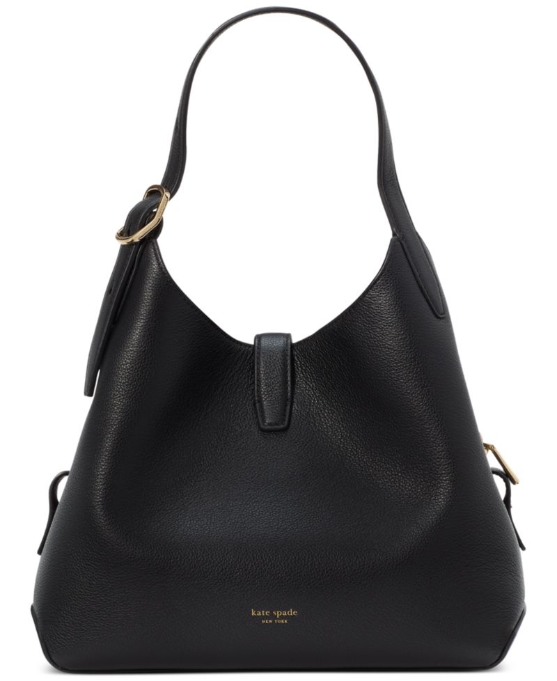 Deco Small Pebbled Leather Crossbody Tote Bag