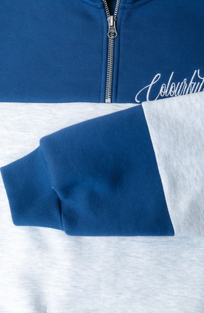 Women's Colourblock Zip Sweat