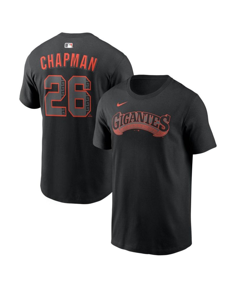 Men's Matt Chapman Black San Francisco Giants Alternate Name & Number T-Shirt