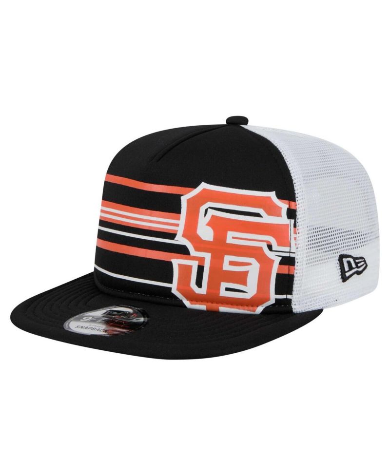 Men's Black San Francisco Giants 9FIFTY A-Frame Trucker Snapback Hat