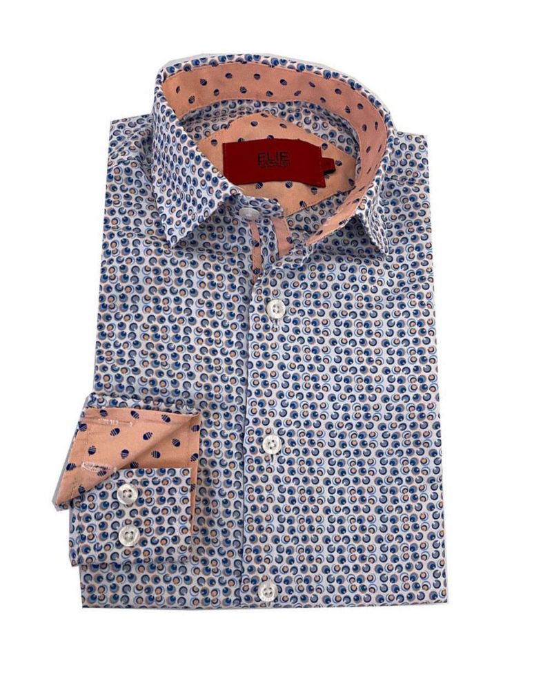 Little Boys Printed Button-Down Slim Fit Shirt