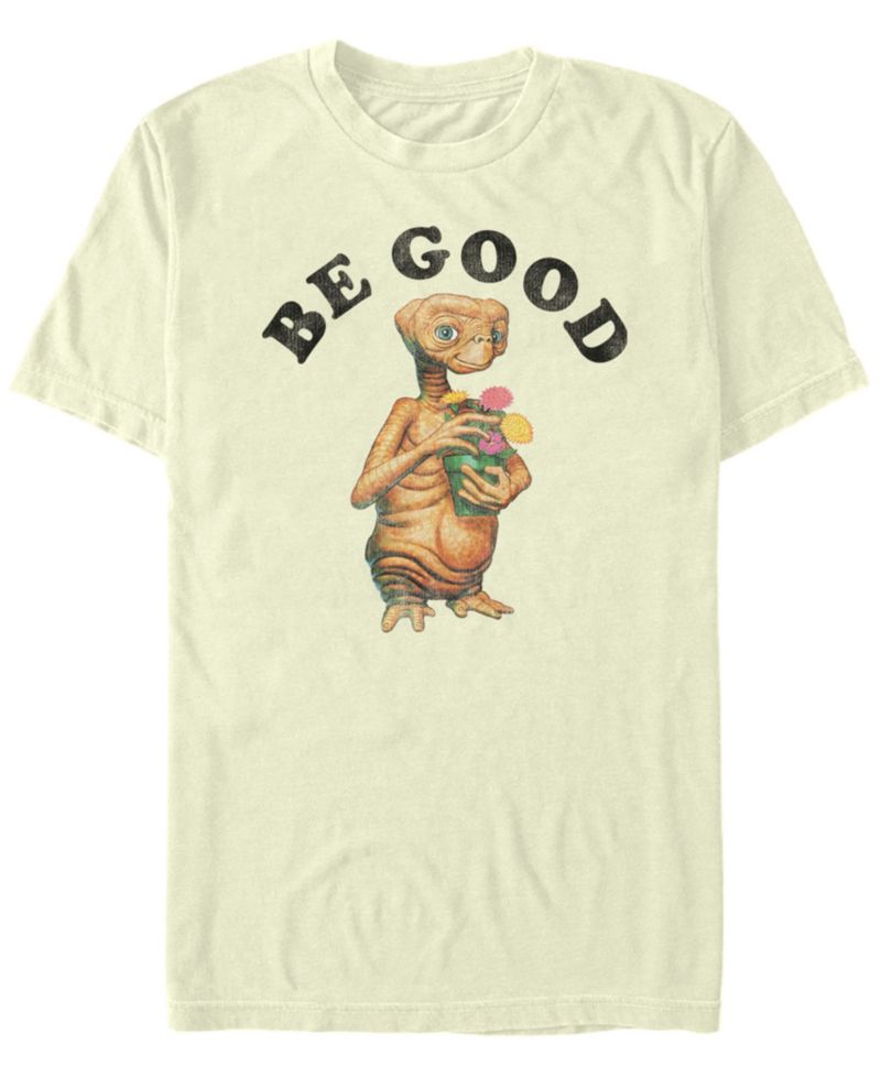 E.T. the Extra-Terrestrial Men's Holding Flower Pot Short Sleeve T-Shirt