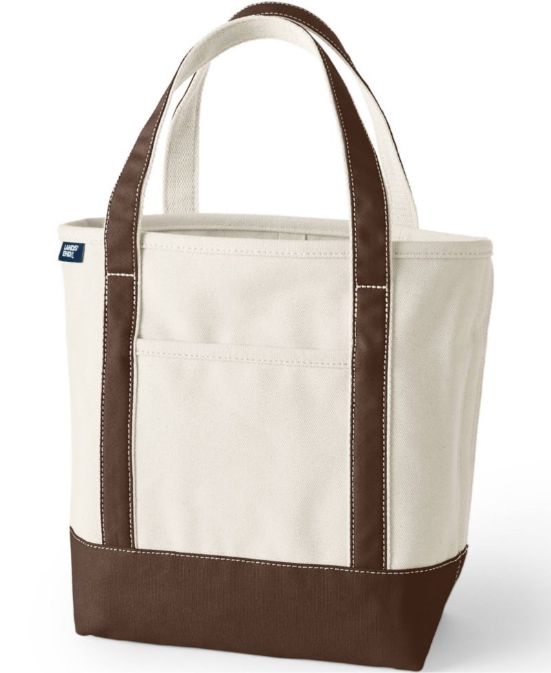 Medium 5 Pocket Open Top Canvas Tote Bag