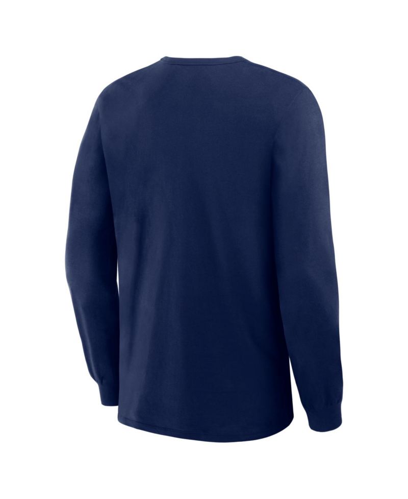 Men's Navy Minnesota Twins Lock-Up Legacy Long Sleeve T-Shirt