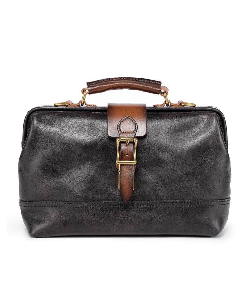 Doctor Small Leather Crossbody Satchel Bag