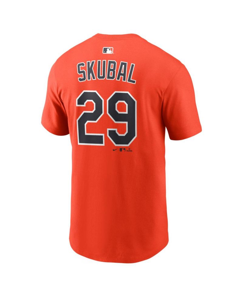 Men's Tarik Skubal Orange Detroit Tigers Name & Number T-Shirt