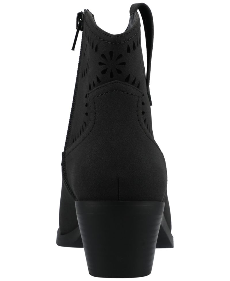 Journee Women's Cheyenne Stacked Heel Western Booties