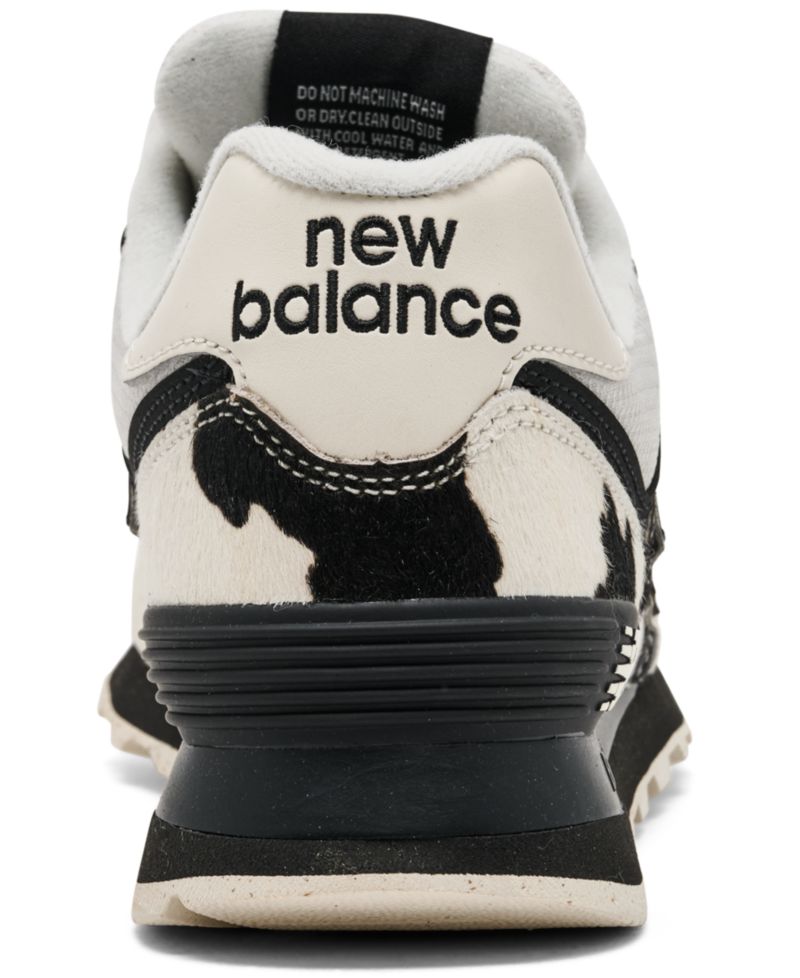 Women's 574 Cow Print Fashion Sneakers from Finish Line