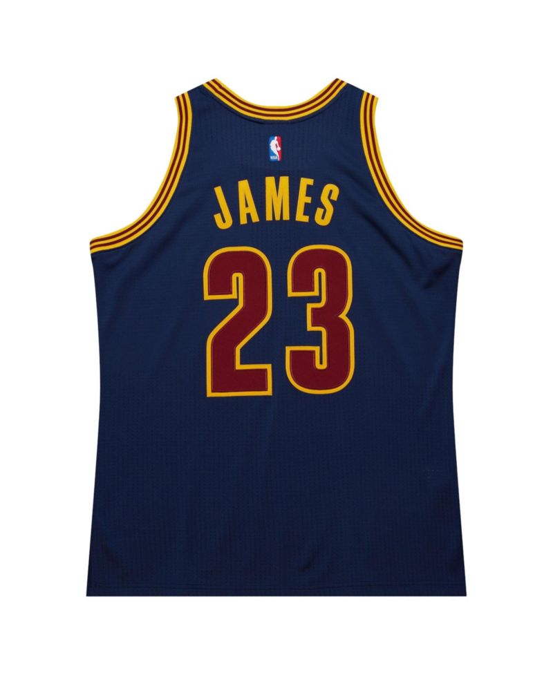 Men's LeBron James Navy Cleveland Cavaliers Big Tall 2015/16 Swingman Jersey