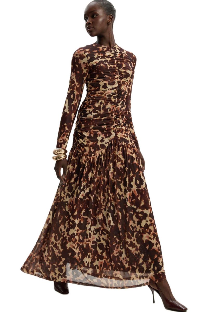 Women's Sculpted Ruched Maxi Dress