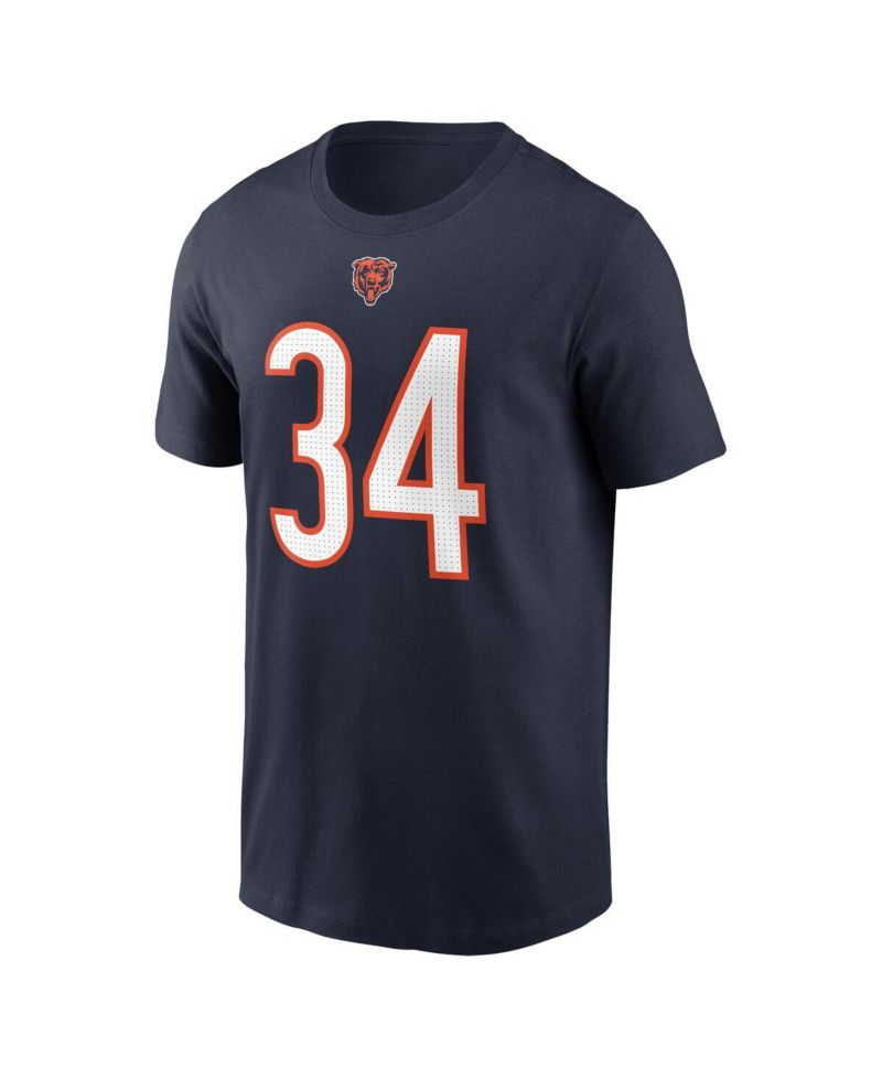 Men's Walter Payton Navy Chicago Bears Retired Player Name & Number T-Shirt