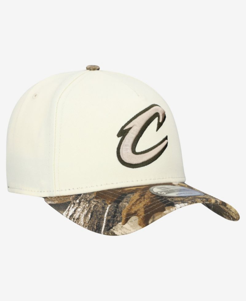 Men's Cream Cleveland Cavaliers Realtree Chrome Two-Tone 9FORTY A-Frame Adjustable Hat