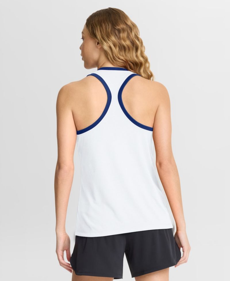 Women's White Chicago Cubs Tri-Blend Dri-FIT Racerback Tank Top
