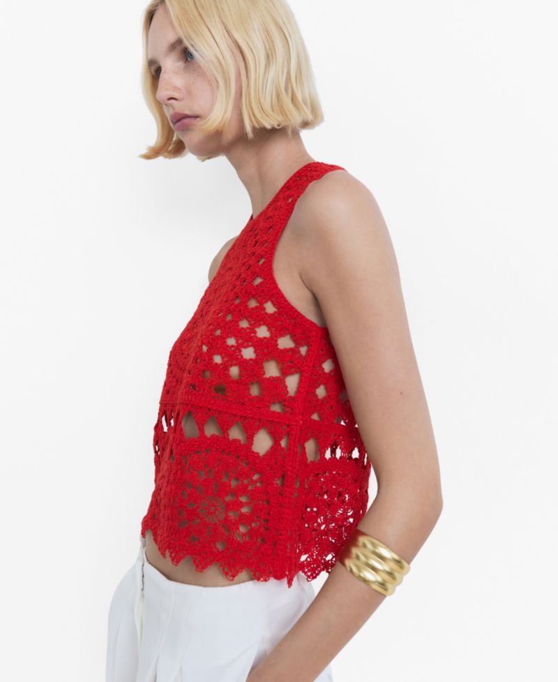 Women's Crochet Knitted Top