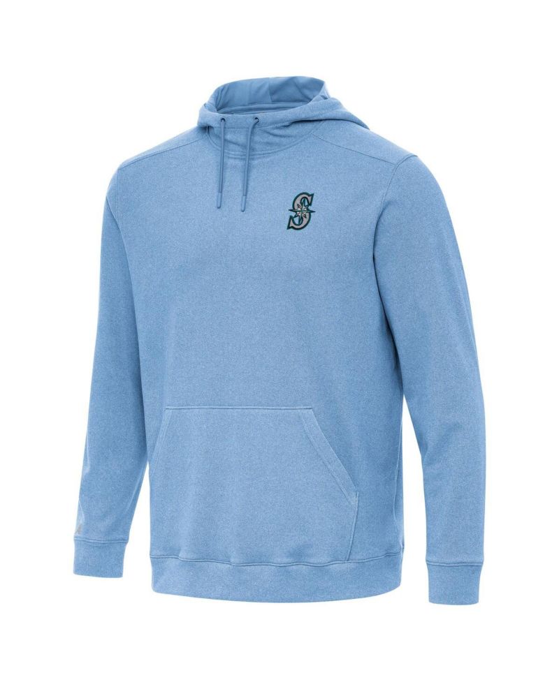 Men's Heather Powder Blue Seattle Mariners Cloud Pullover Hoodie