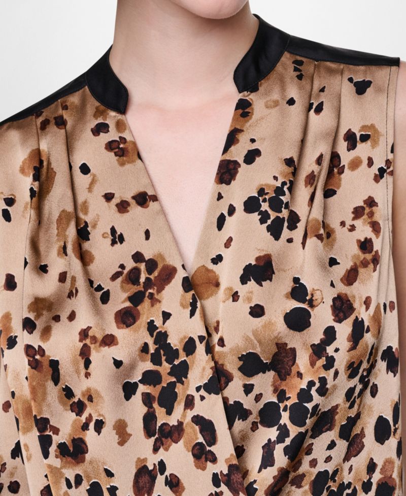 Women's Sleeveless V-Neck Blouse