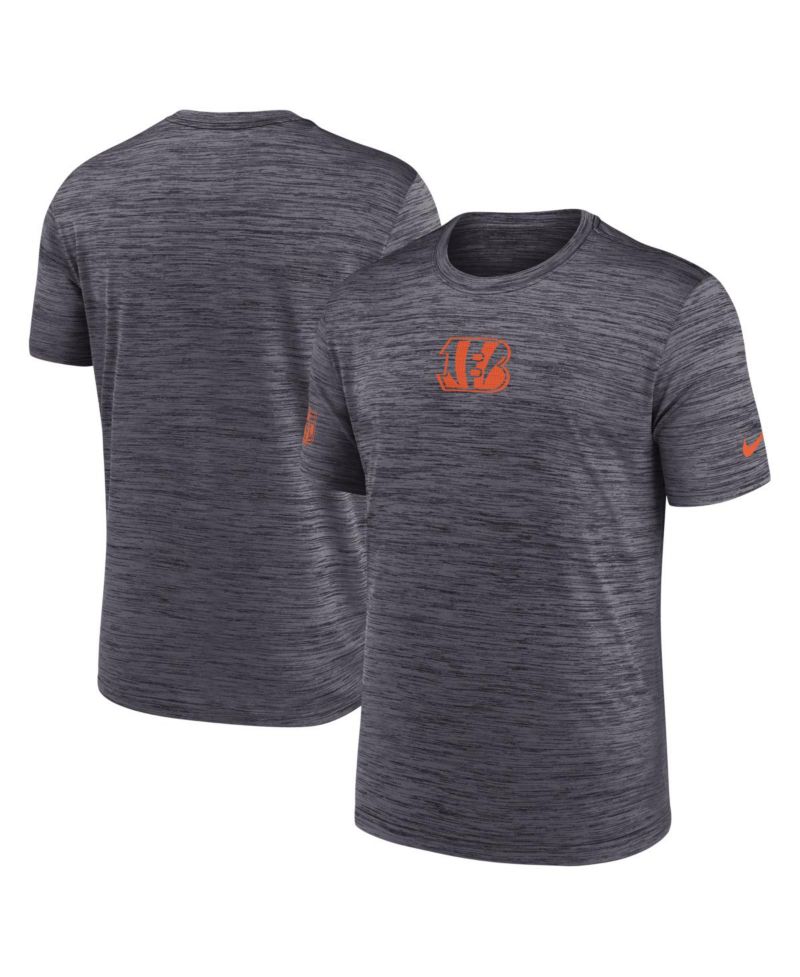 Men's Black Cincinnati Bengals Big & Tall Sideline Velocity Performance T-Shirt