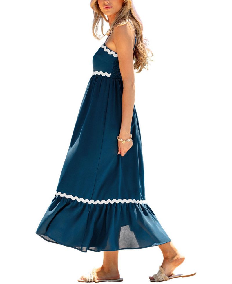 Women's Weekend Away Blue Maxi Beach Dress