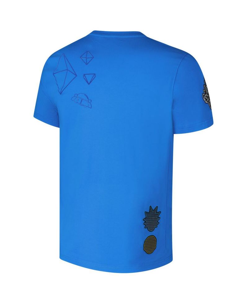 Men's Blue Rick and Morty Nothing Matters T-Shirt