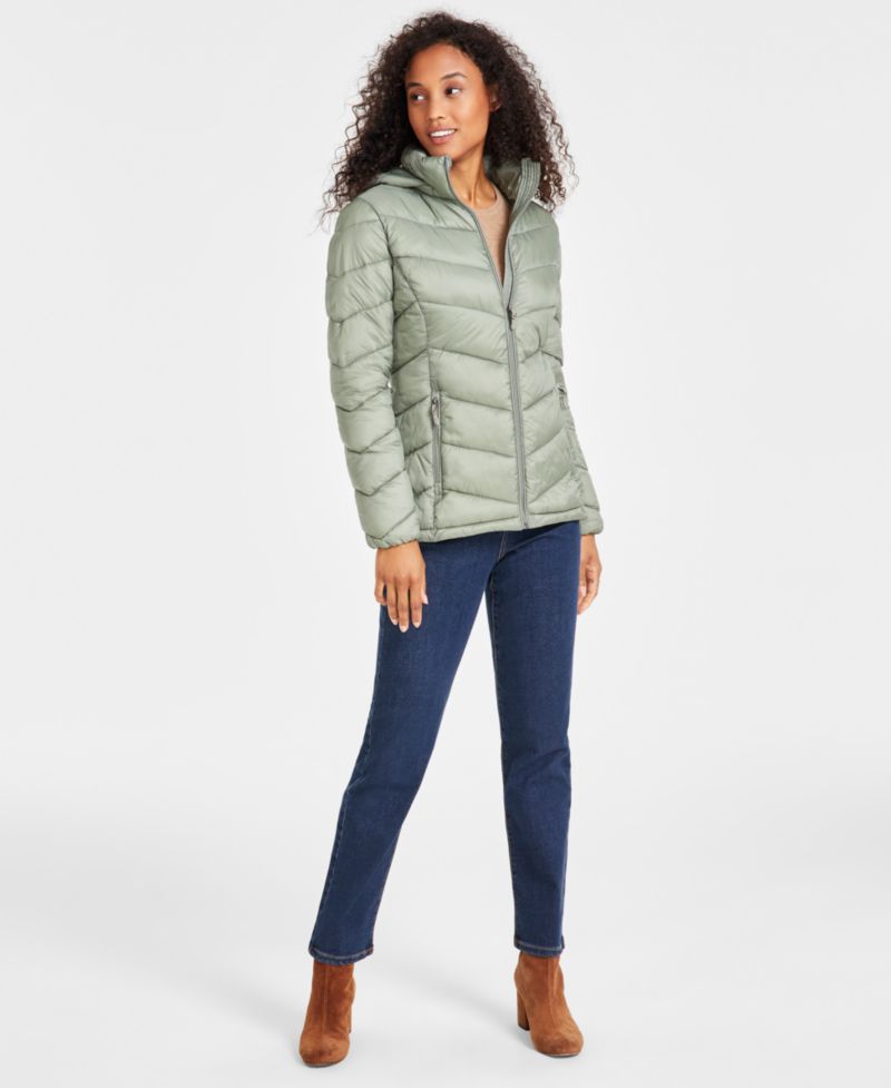 Women's Packable Hooded Puffer Coat