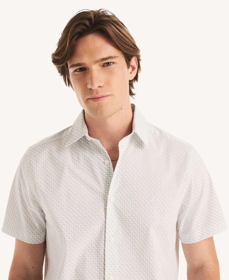 Men's Short-Sleeve All-Over Print Classic-Fit Shirt