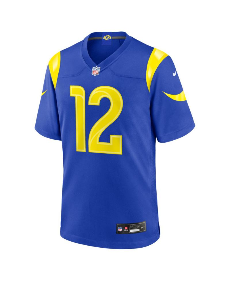 Men's Puka Nacua Royal Los Angeles Rams Team Game Player Jersey