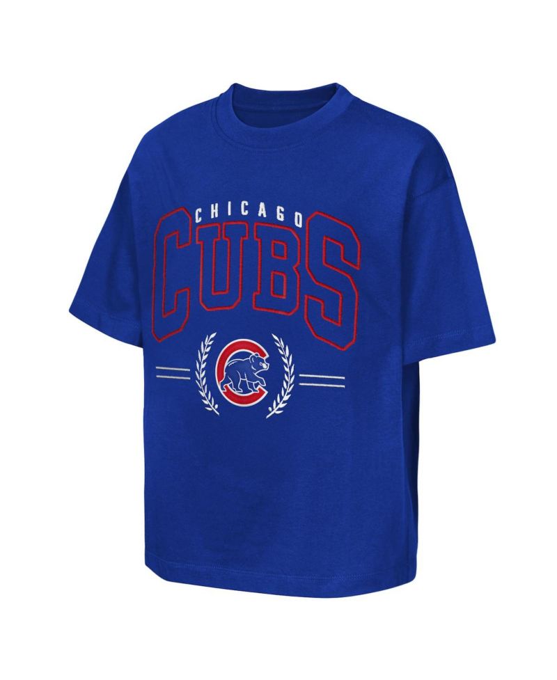 Big Boys and Girls Royal Chicago Cubs Premium World Class T-Shirt