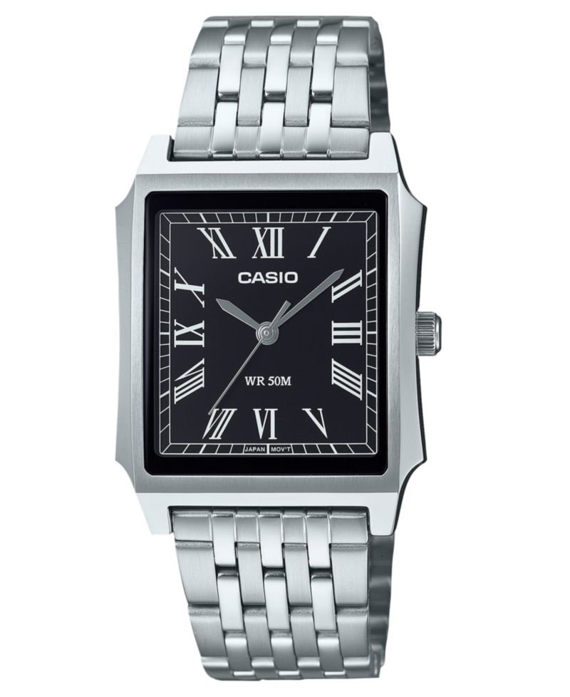 Unisex Japanese Quartz Analog Silver-Tone Stainless Steel Watch 31.5mm