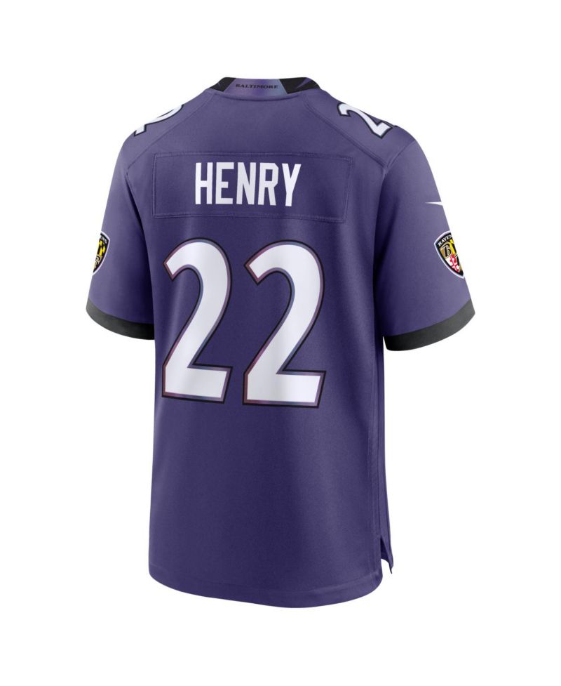 Men's Derrick Henry Purple Baltimore Ravens Team Game Jersey