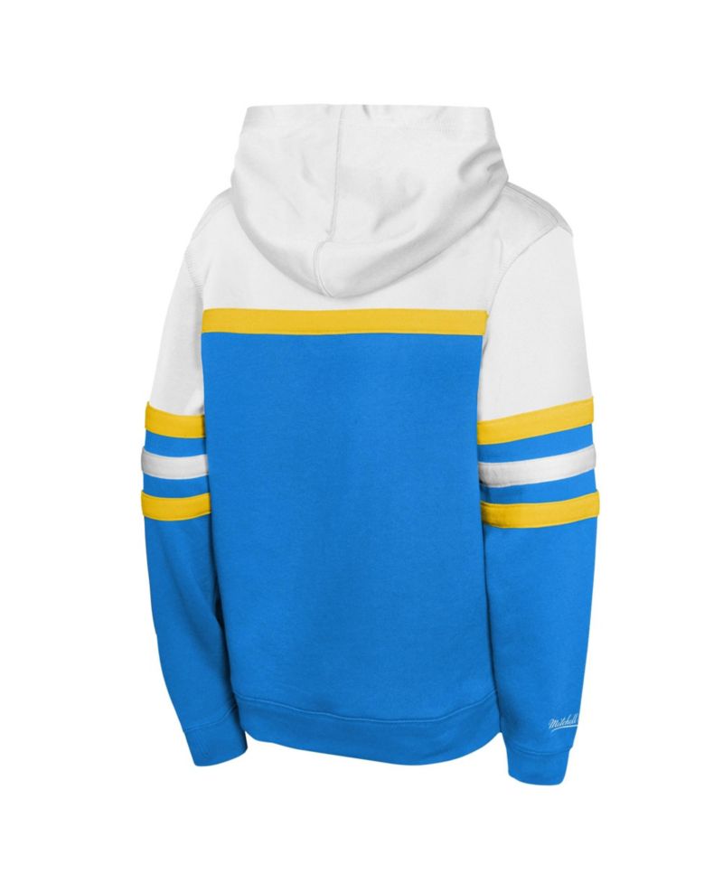 Big Boys and Girls Powder Blue Los Angeles Chargers Head Coach Hoodie