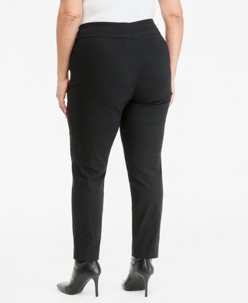 Plus Size Embellished Pants