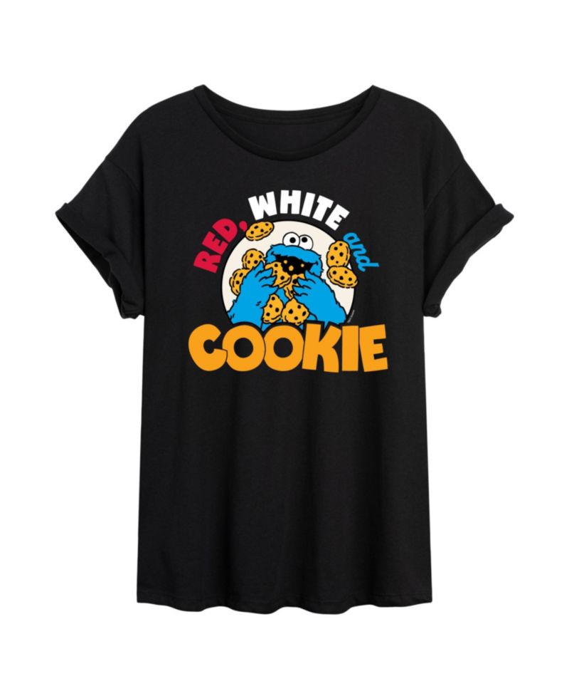 Trendy Juniors Sesame Street Graphic Oversized Tee