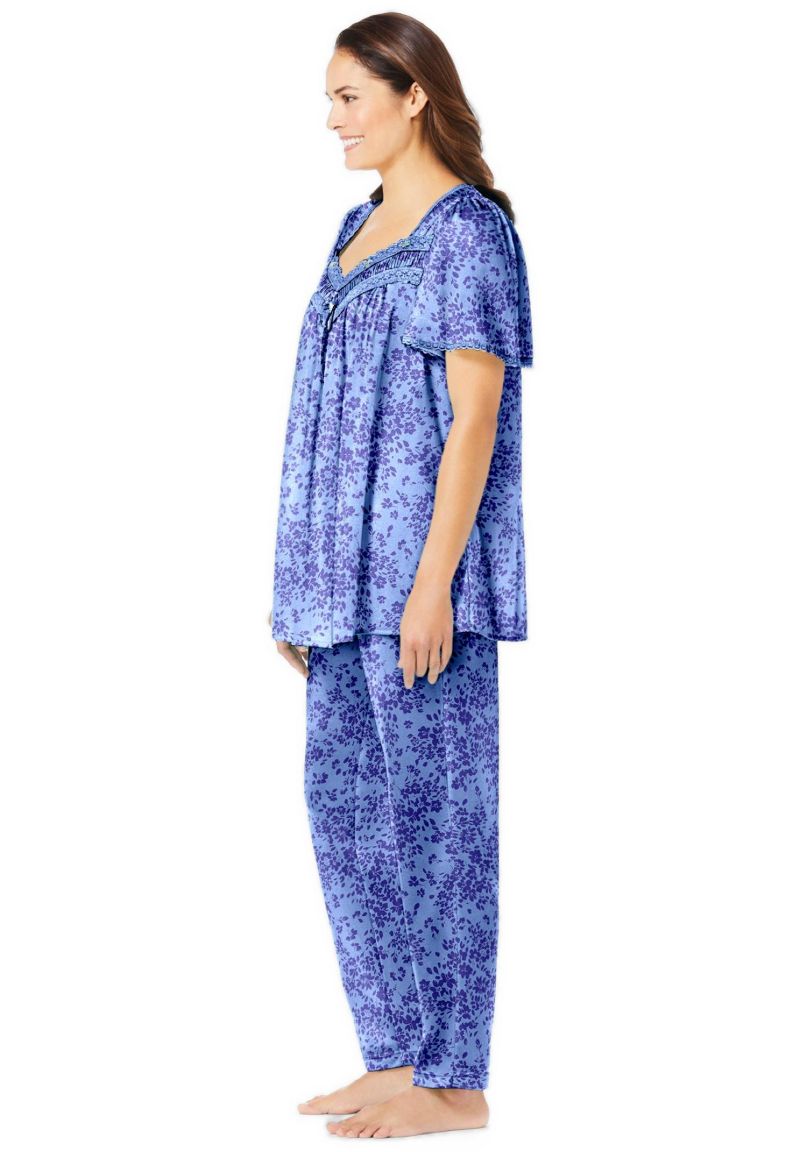 Plus Size Only Necessities Silky 2-Piece PJ Set