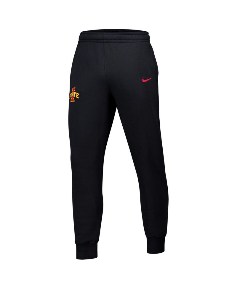 Men's Black Iowa State Cyclones Club Fleece Pants